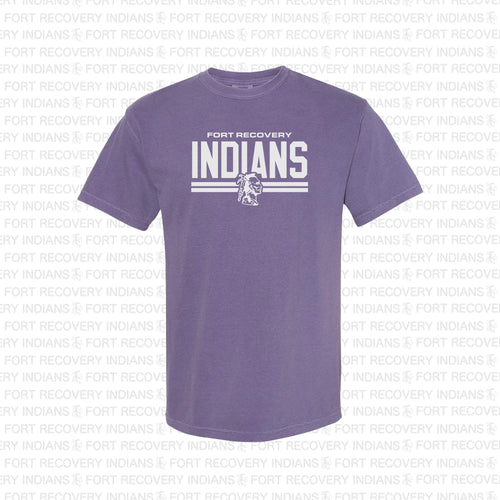 Fort Recovery Indians Adult Vintage Wash Tee - #2