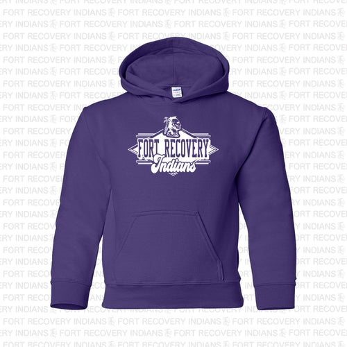 Fort Recovery Indians Toddler & Youth Hooded Sweatshirt - #4