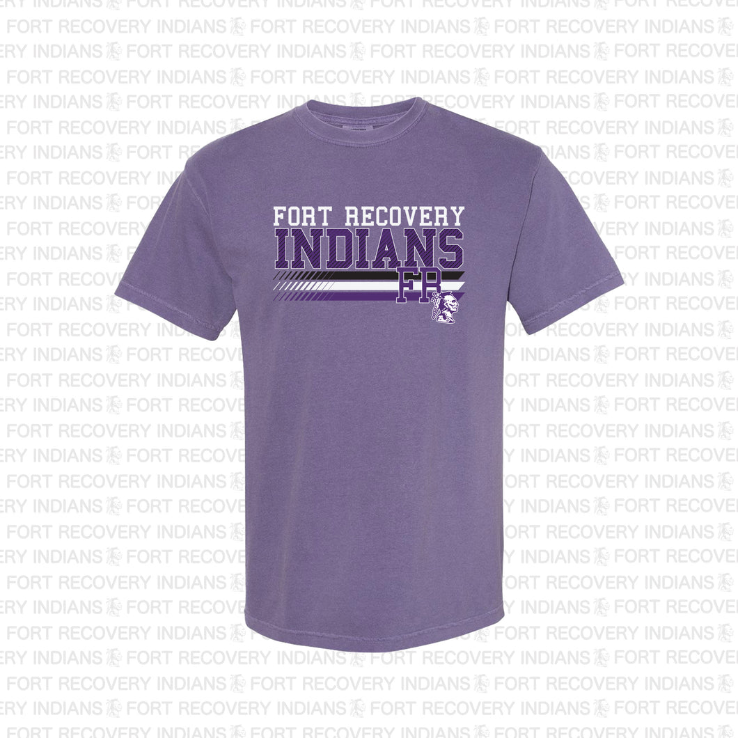 Fort Recovery Indians Adult Vintage Wash Tee - #5