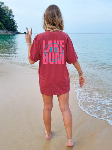 Lake Bum Smiley Tee